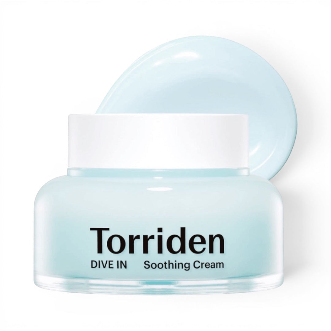 DIVE-IN Low-Molecular Hyaluronic acid Soothing Cream - hialurono kremas - Bare skin