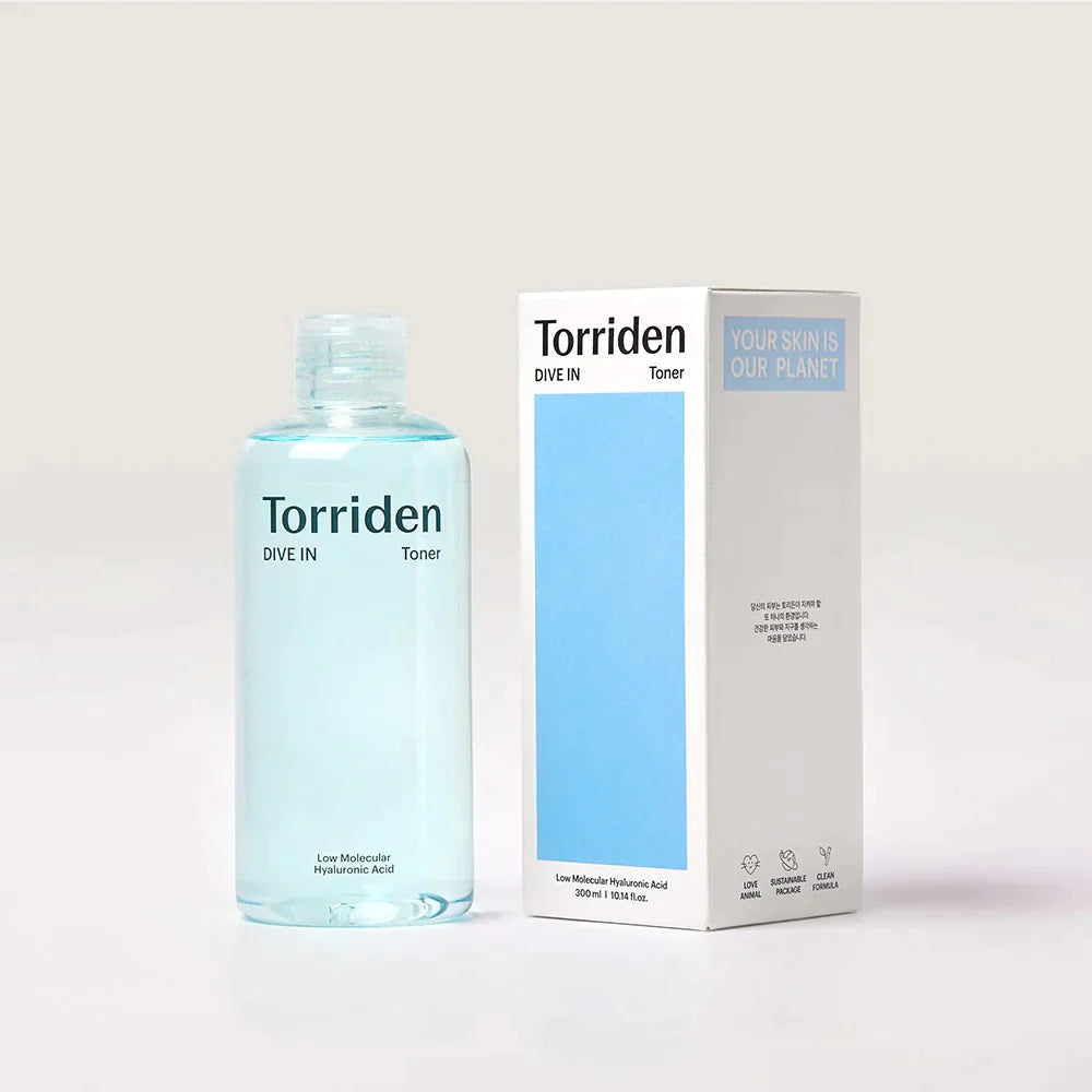 DIVE-IN Low Molecule Hyaluronic Acid Toner - tonikas su hialurono rūgštimi - Bare skin