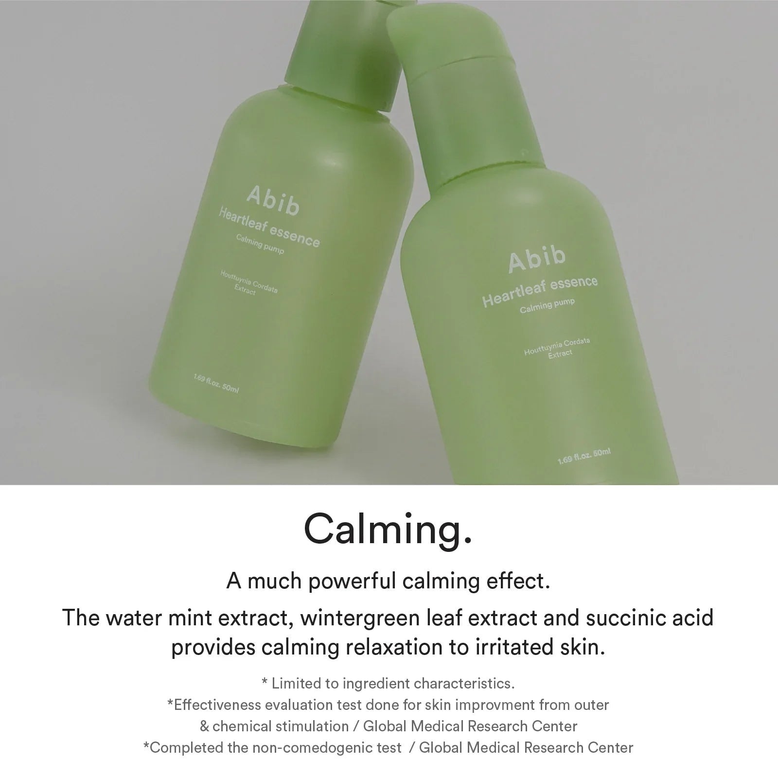 Heartleaf Essence Calming Pump - raminanti veido esencija - Bare skin
