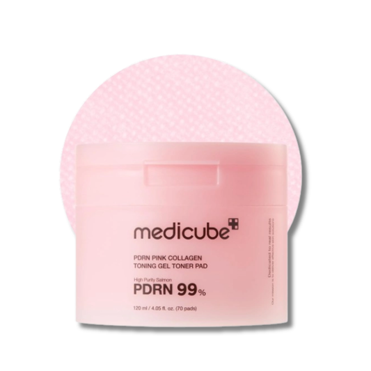 medicube - PDRN Pink Collagen Toning Gel Toner Pad - toniko padeliai
