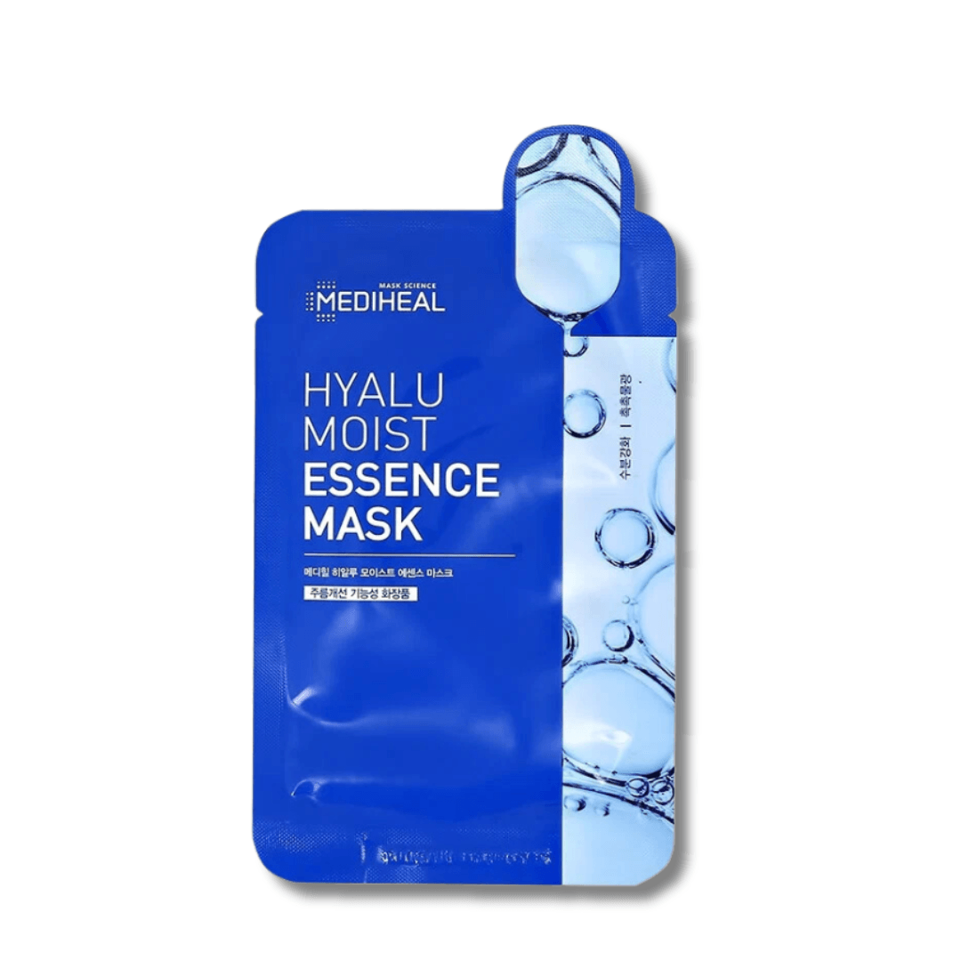 Mediheal - Hyalu Moist Essence Mask - hialurono rūgšties veido kaukė - Bare skin