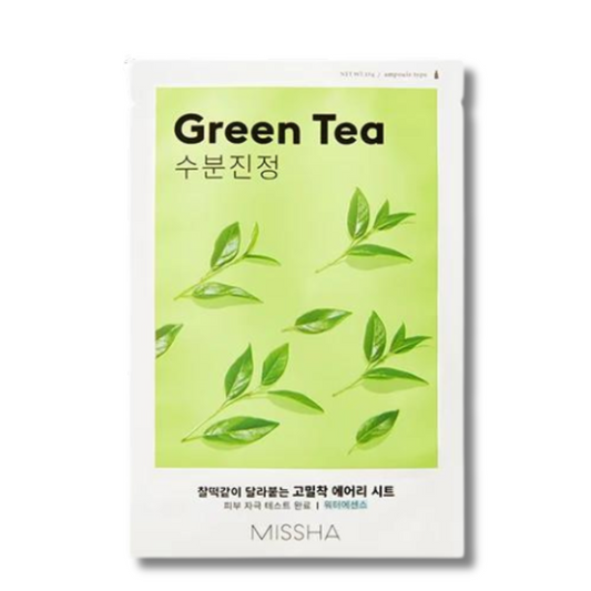 Missha - Airy Fit Sheet Mask Green Tea -veido kaukė su žaliaja arbata