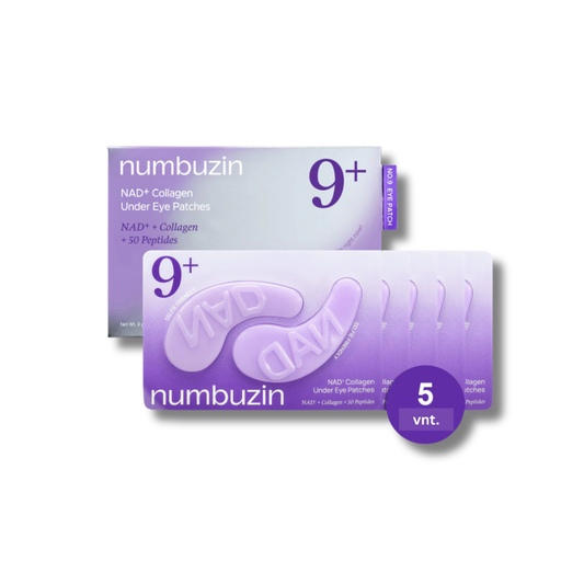 numbuzin - No.9 NAD+ Collagen Under Eye Patches - paakių padeliai