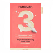 numbuzin - No.3 Tingle-Pore Softening Sheet Mask - veido kaukė