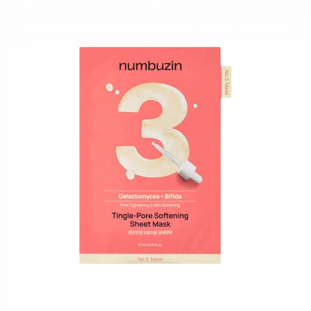numbuzin - No.3 Tingle-Pore Softening Sheet Mask - veido kaukė