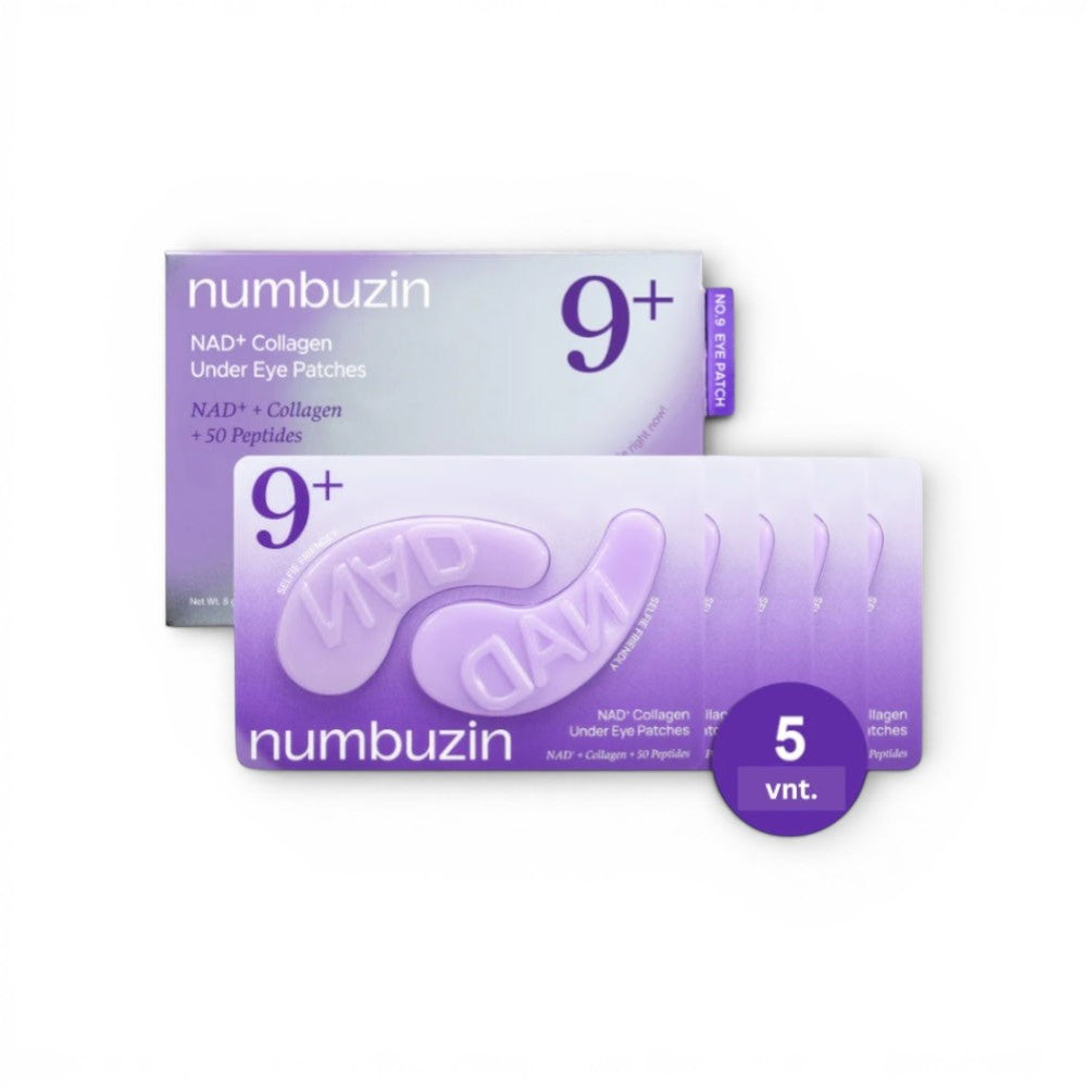 numbuzin - No.9 NAD+ Collagen Under Eye Patches - paakių padeliai