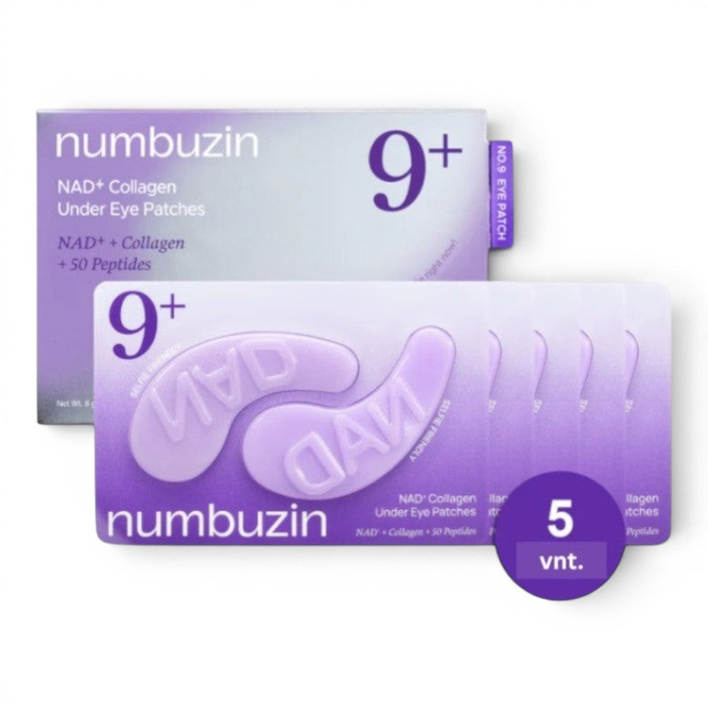 numbuzin - No.9 NAD+ Collagen Under Eye Patches - paakių padeliai